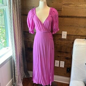 Wrap midi dress NWT